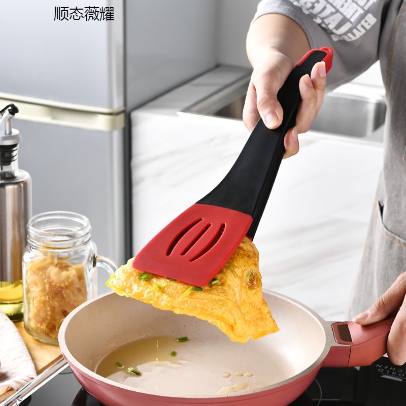 三合一多功能硅胶煎铲夹煎鱼铲夹煎饼锅铲食品级防烫料理夹