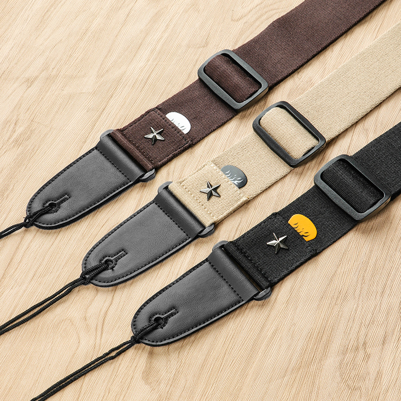 吉他背带吉他配件木吉他民谣吉他带子肩带斜挎棉质简约男女通用