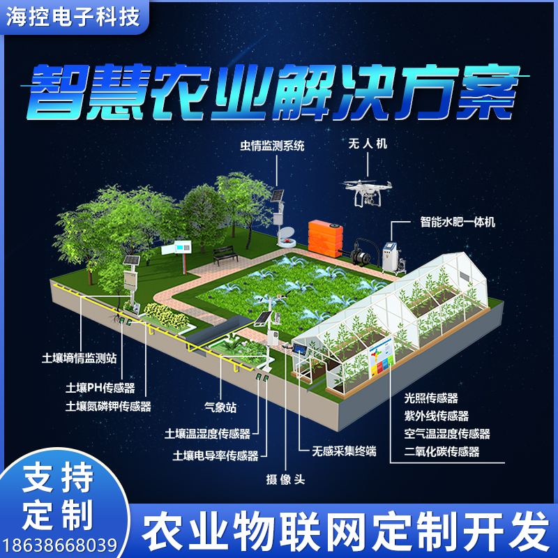 智慧农业监测h系统开发解决方案物联网畜牧业智能大棚灌溉传感器