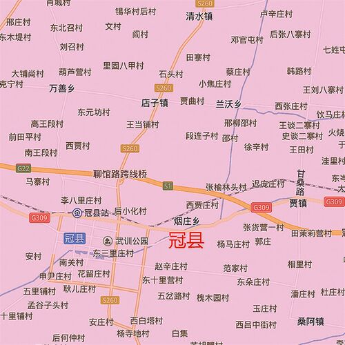 22新款聊城市地图贴图办公室挂图高防水墙壁贴超大装饰画定制