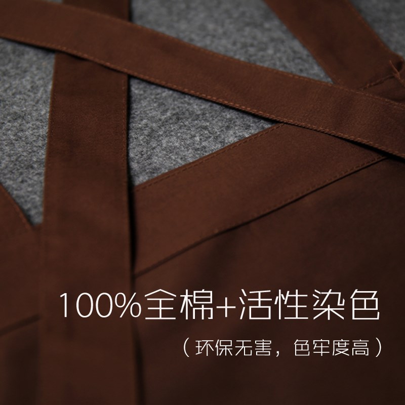 无袖个性围裙防水防油长款薄款后厨女式餐饮工厂食堂夏季夏天创意