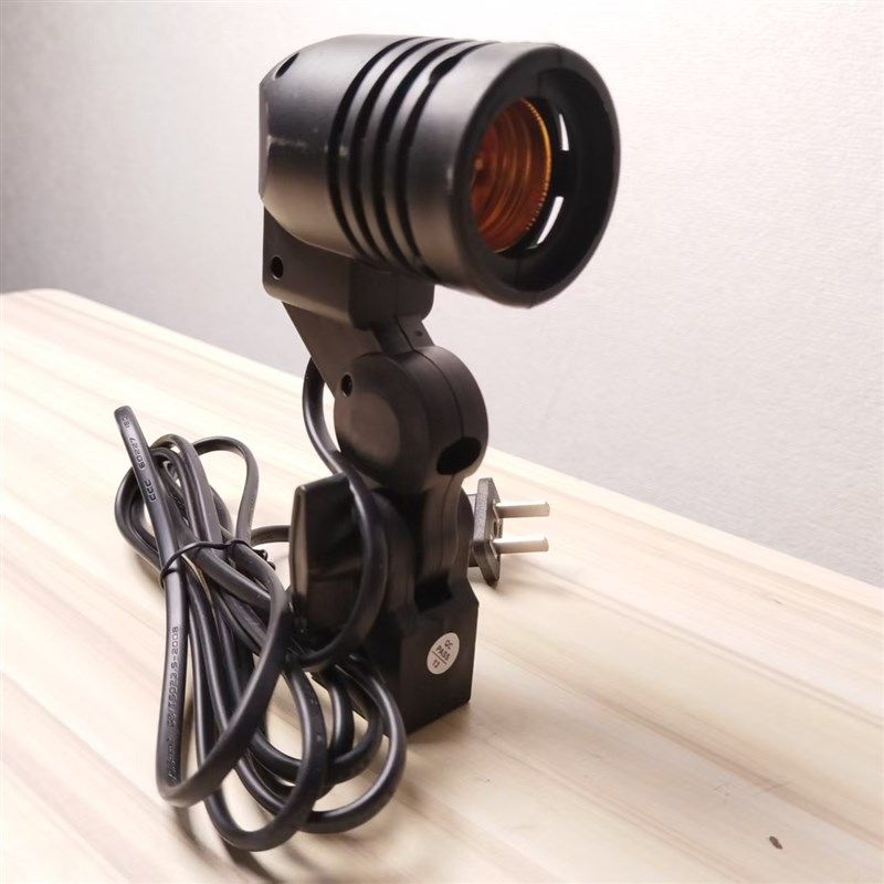 万向灯头 摄影补光灯座 单灯头灯座螺口伞灯座摄影灯泡