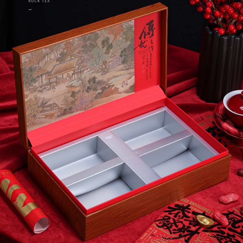 新款茶叶包装礼盒铁观音金骏眉红茶岩茶肉桂水仙单枞摆泡空盒定制