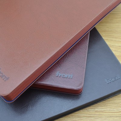 fon前通记事本D复古大本子皮面厚商务文具学生笔记本