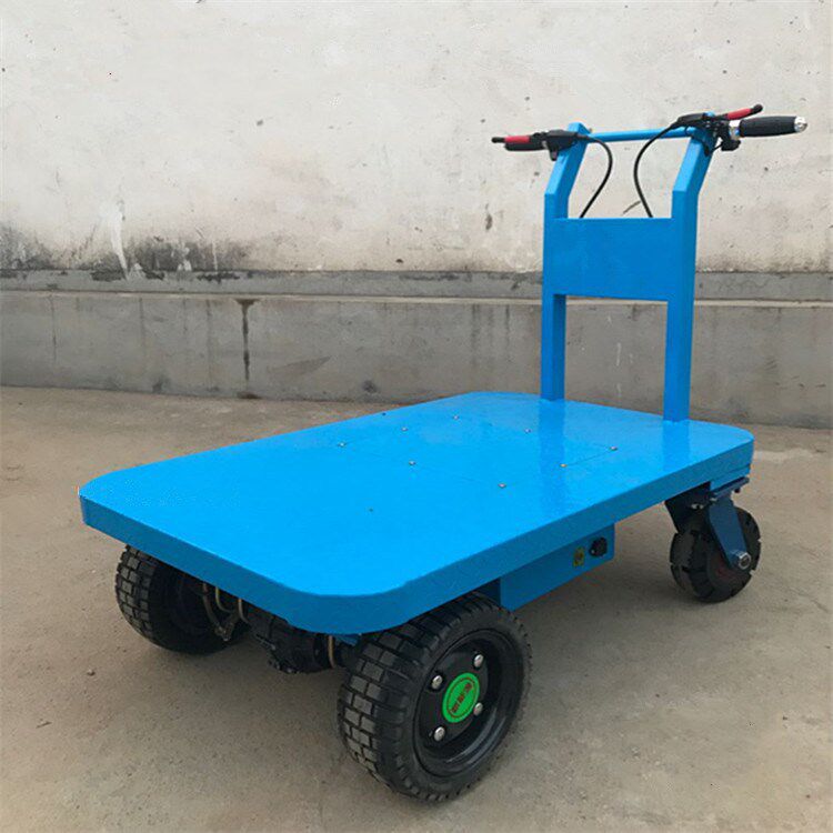 电动四轮平板车 爬坡运输物流四轮小推车 市场工地货物周转拉货车