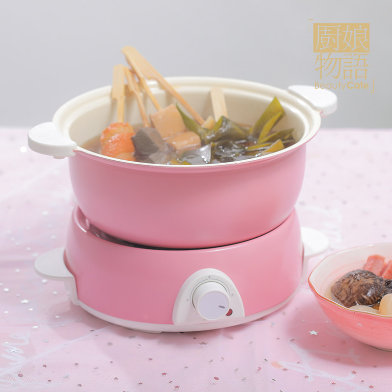 厨娘物语 快煮锅 家用宿舍火锅蒸锅炸锅焖锅煮面人,厨房电器,电煮锅,淘宝优惠券,粉丝福利购,淘宝优惠卷