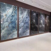 哑光岩板 9电视背景墙板材别墅客厅沙发瓷砖大理石定制