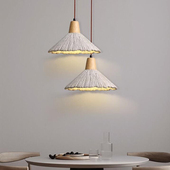 侘寂风微水泥吊灯后现代奶油风民宿卧室床头吧台个性 小吊灯具