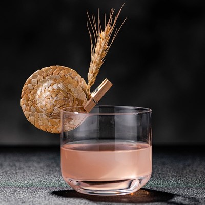 5只装 迷你小草帽 鸡尾酒装饰 酒签 威士忌酒杯装饰品 小斗笠草帽