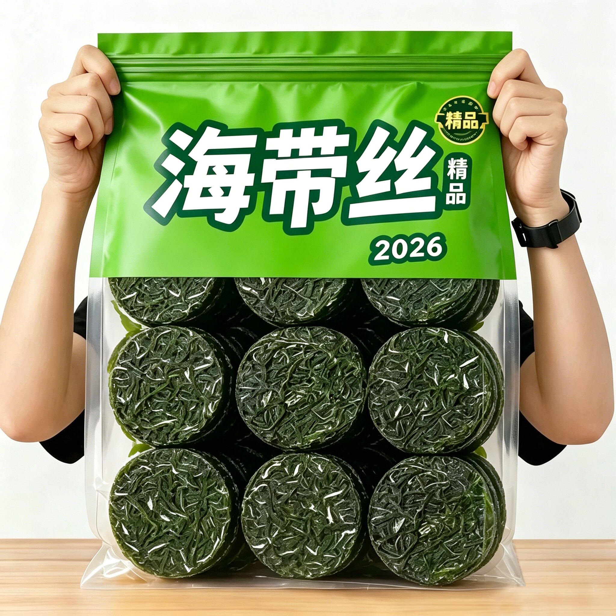 有机压缩海带丝凉拌菜无沙免洗独立包干货特产级旗舰店家火锅专用图片