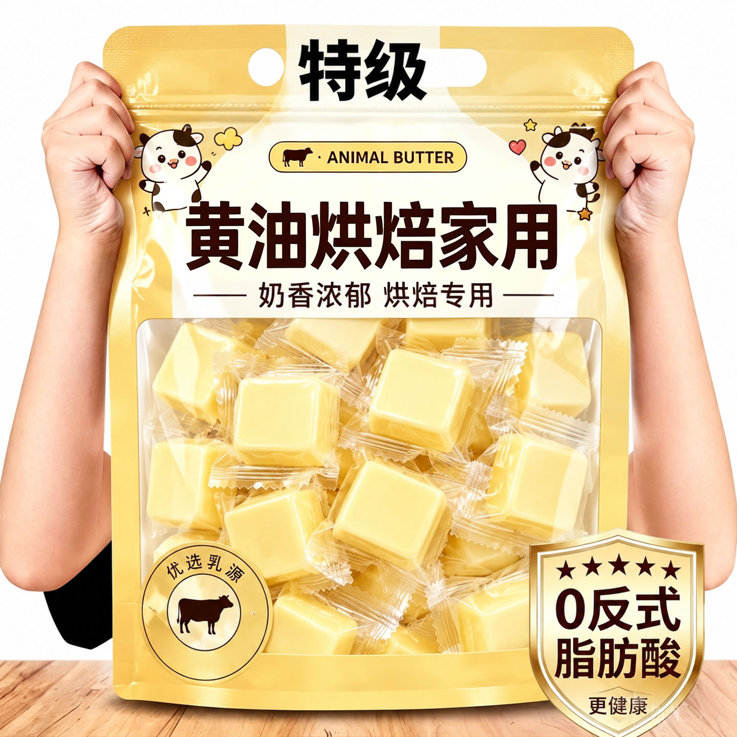 动物黄油烘焙家用烹饪煎牛排烘焙面包原料进口奶源优质黄油粒新货