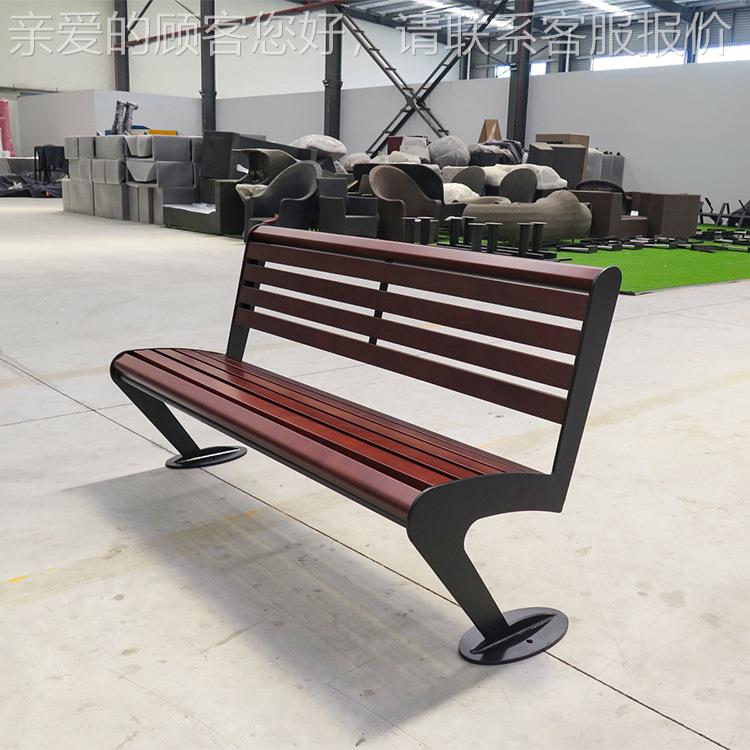 公园椅户休闲椅塑外木长连HK181020排椅长座凳等候椅椅室外条靠背