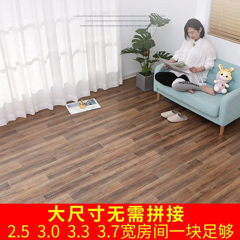 纯灰色地板革加厚耐磨防水塑胶地板水泥地直接铺商用地胶地垫
