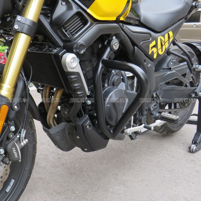 无极500AC保险杠竞技杠防摔杠LX500-F护杠复古杠摩托车改装配件