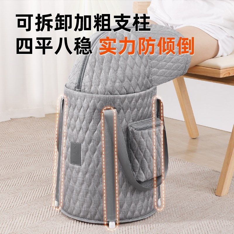 泡脚桶家用过膝泡脚袋折叠便携式泡脚盆过小腿足浴桶保温高深桶