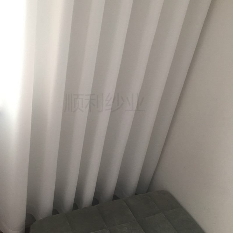 淘宝拍照白色透光透人背景布纯色窗帘纱帘卧室客厅飘窗