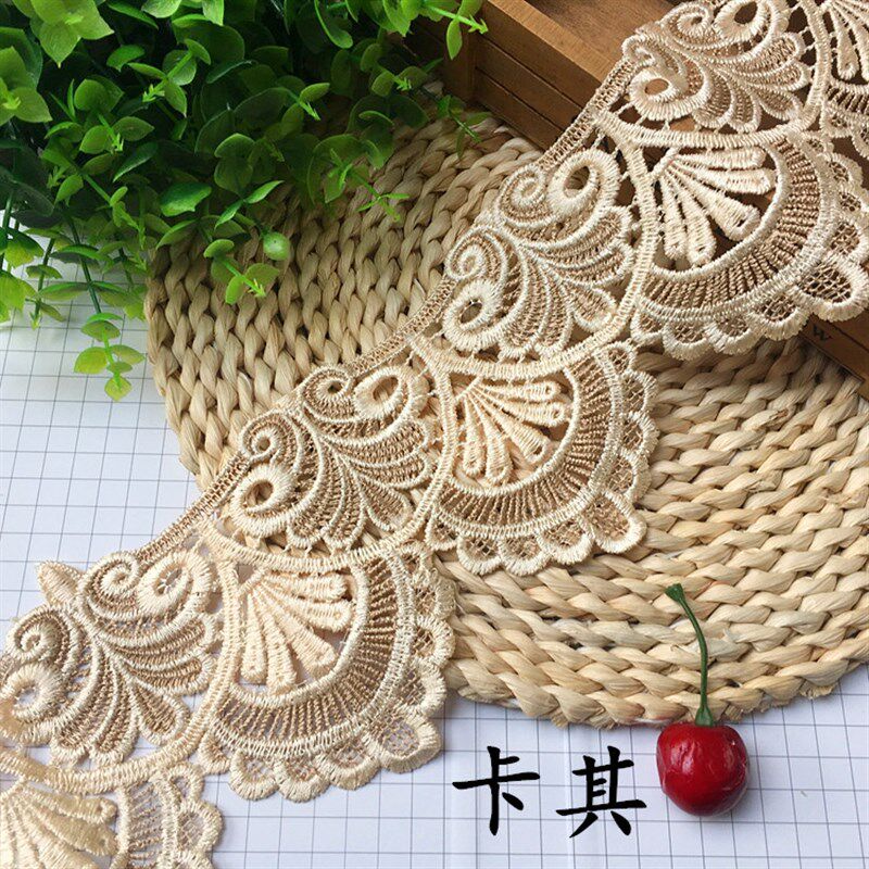 窗帘边水溶边树叶边镂空 沙发配饰辅料装饰边宽边抱枕边绣边