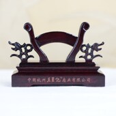 杭州王星记红木扇架工艺扇子架拆卸折扇底座扇男扇通用