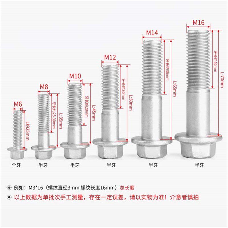 MMMM .9级达克罗细牙法兰面螺栓外六角螺丝钉*.
