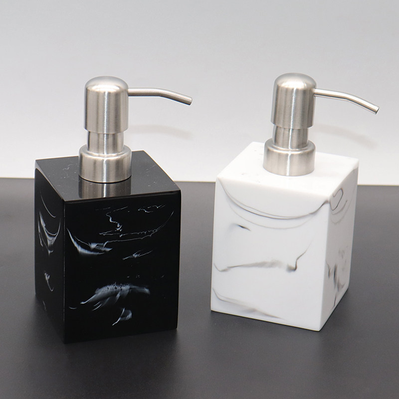 欧式大理石纹洗发水沐浴露分装按压瓶空瓶子酒店浴室洗手液皂液器