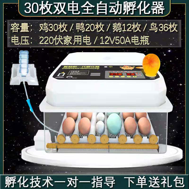 智能全自动孵化小型小鸡家用鸭鹅鸽子鹌鹑孵化箱孵蛋孵化器