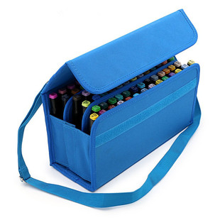 新款 马克笔收纳盒绘画设计手绘素描写生美术工具包6080色油性笔袋