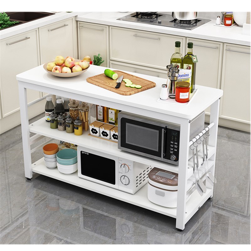 厨房桌子家用切菜桌操作台多功能置物架落地多层小长桌料理台定做