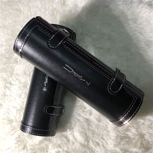 mac化妆刷套组圆筒9支动物羊毛刷可携式全套组合手动彩妆刷送收纳