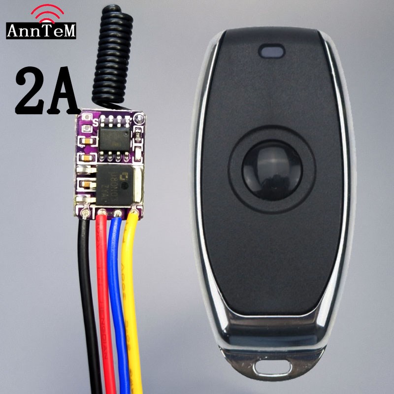 遥控器开关无线3V5V6V9V12V微型模块有源无源电头触点开关常开常