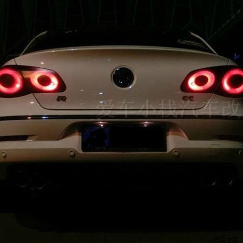 大众CC 帕萨特 尚酷 迈腾 速腾改装尾灯改色熏黑亚光透光汽车贴膜