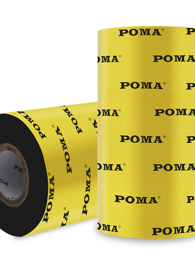 Poma鹏码蜡基碳带增强蜡基碳带卷打印机碳带70 80 90 110300热
