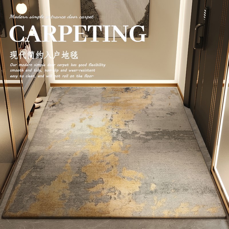 进门地垫入户门垫高级感客厅门口地毯耐脏可裁剪家用玄关脚垫定制