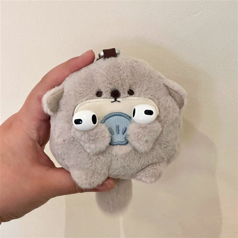可爱企鹅毛绒零钱包便携多功能卡包迷你耳机收纳随身包钥匙扣挂件,节庆用品/礼品,创意零钱包,淘宝优惠券,粉丝福利购,淘宝优惠卷
