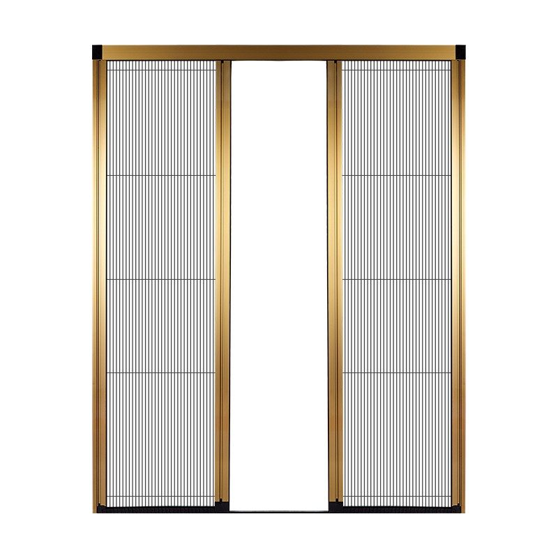 定制无轨隐形折叠纱门可拆洗推拉伸缩铝合金风琴式防蚊虫沙窗门帘