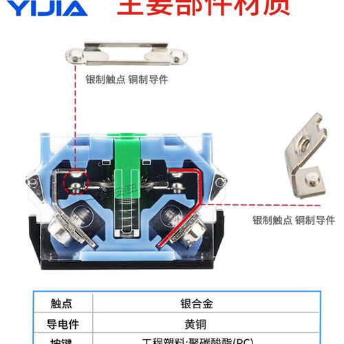 一佳旋转开关两2档3位自锁自复位LA39-11X/21 20X/31选择旋钮22mm