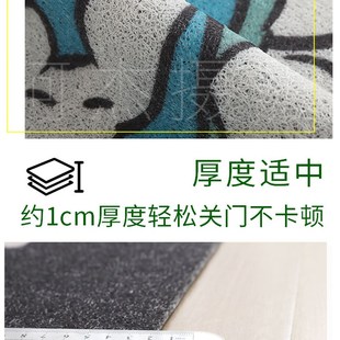 入户丝圈门垫卡通网红地垫门口可裁剪耐脏家用进门地毯脚垫可定制