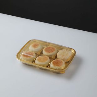 盒 直供金色六宫格寿司水塔糕拼盘果切烘焙麻薯蛋黄酥蛋挞包装