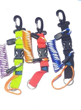 bubblescuba快卸安全弹簧绳  防失绳 水摄防水壳安全绳 失手绳