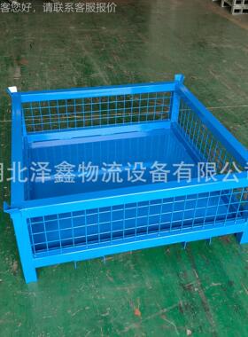 厂家直销货不锈蓝色加厚料箱 可CHL生产车运输供间金属周钢转箱