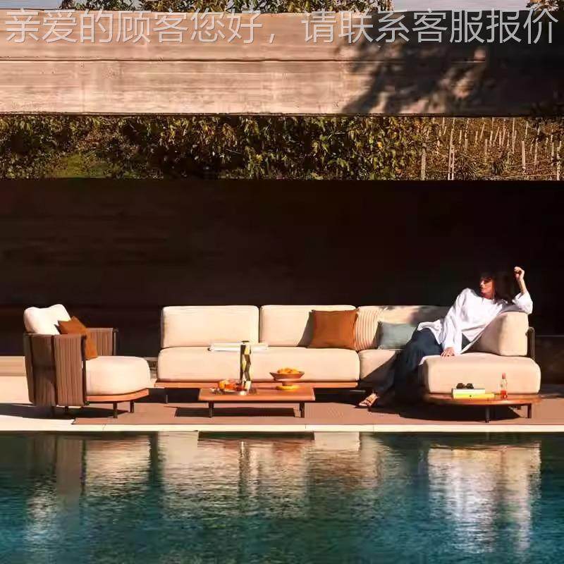 北欧户外藤花编沙发别墅庭院园阳光房休计82师藤椅露天柚设木闲家,住宅家具,户外沙发,淘宝优惠券,粉丝福利购,淘宝优惠卷