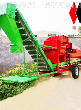 干鲜两用花自生摘果机根800PTX0型花生果秧分离机蓝筛选机板动装