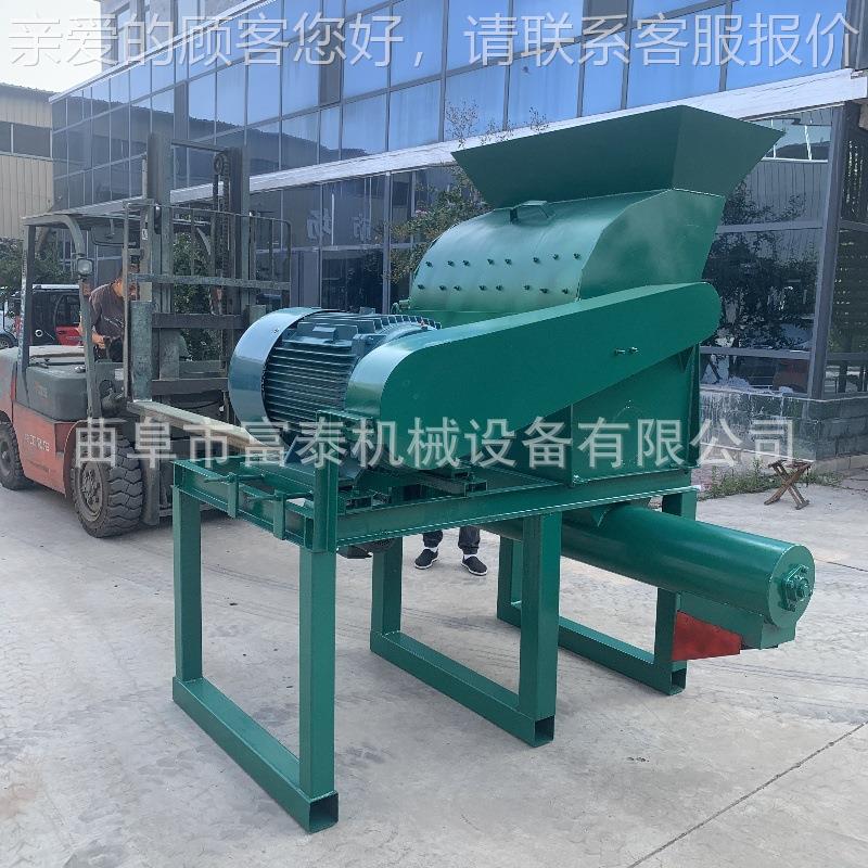 FT-500熟玉米面发酵料碎粉机 粘冻米玉子粉碎棒生产线 牛羊饲料加