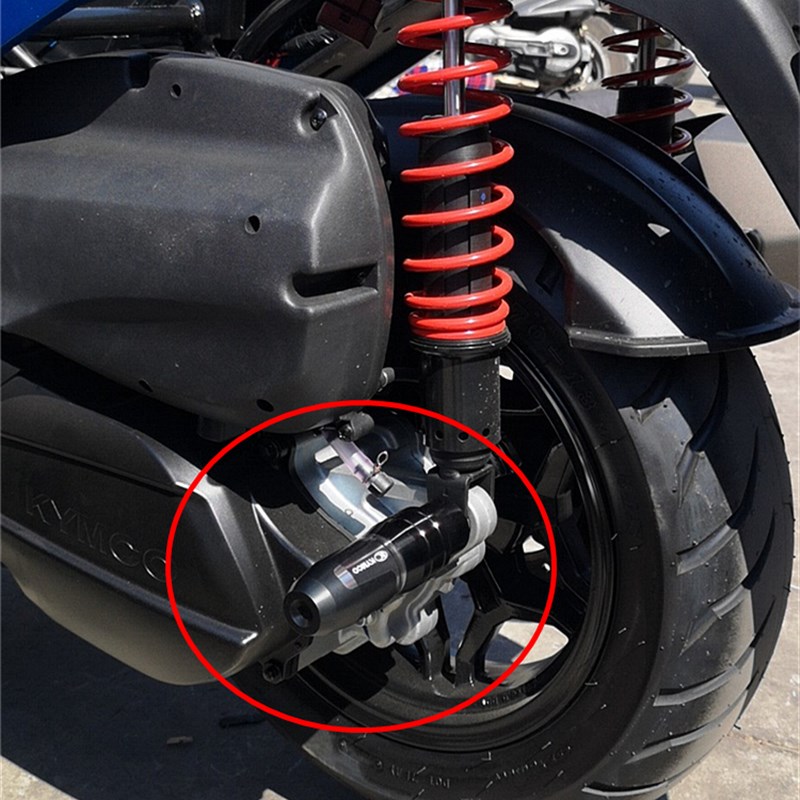 适用光阳DOWNTOWN350i/300 K-XCT Xciting400改装排气管防摔棒胶