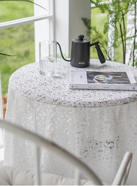法式白色公主风蕾丝桌布小清新长方形台布茶几盖布韩式田园餐桌布