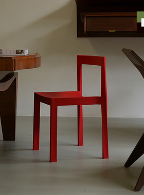 吱音莫比乌斯椅轻享版 家用餐厅椅子休闲简约靠背塑料椅圣诞礼物