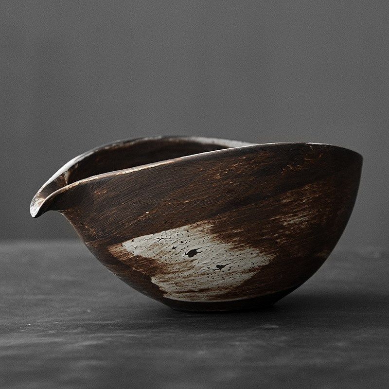 一叶轻舟公杯日式手工复古大号粗陶粉引公道杯匀杯分茶器断水利落,餐饮具,公道杯,淘宝优惠券,粉丝福利购,淘宝优惠卷