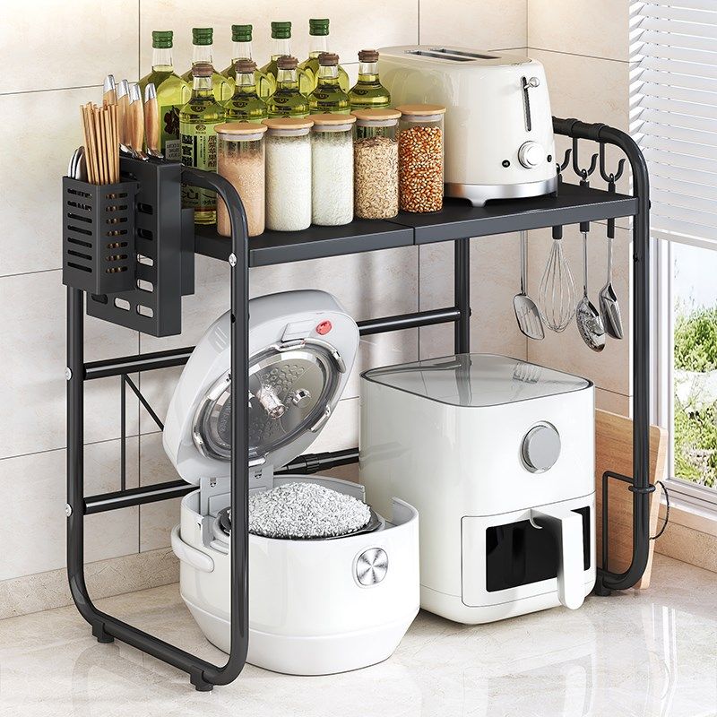 可伸缩微波炉置物架厨房放电饭煲一体收纳支架多功能台面烤箱架子,厨房/烹饪用具,厨房置物架/置物柜/角架,淘宝优惠券,粉丝福利购,淘宝优惠卷