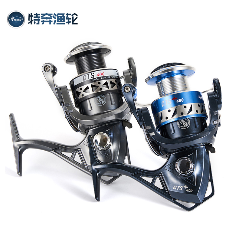 特奔渔轮纺车轮无间隙鱼线轮全金属摇臂海杆轮矶钓轮GTS海竿轮子