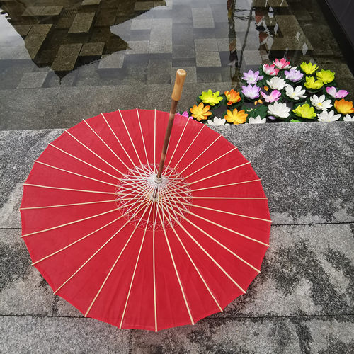 2022雨晴两用油纸伞装饰吊顶复古道具伞儿童古风伞红色舞蹈伞走秀