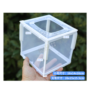 自漂浮鱼缸内隔离网孔雀鱼繁殖新一代组合产箱孵化网分隔生小鱼苗